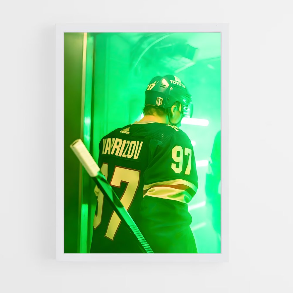 Poster Kaprizov en Action – affiche Hockey sur glace (vue 3)